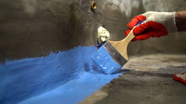 Commercial Waterproofing project at a Spring Lake, NC business property by SJ Waterproofing Pros